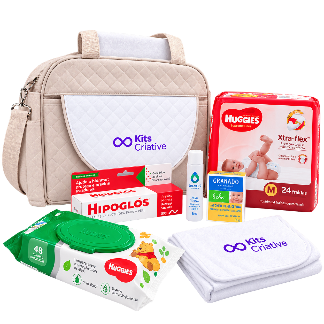 Kit de maternidade Kits Criative com itens para recém-nascido